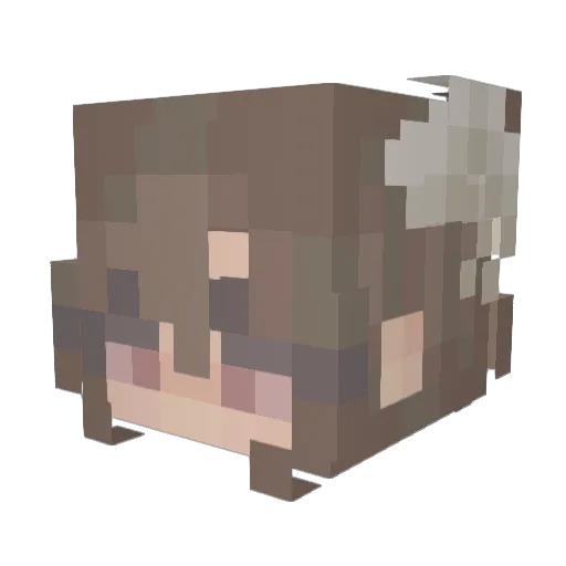 itssputnik Minecraft avatar head, 3D render