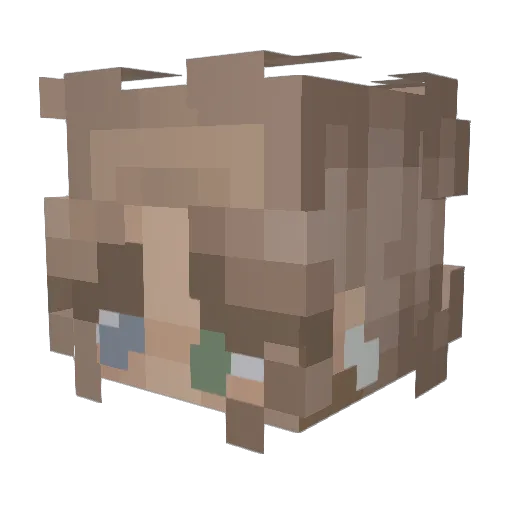 itssskieran Minecraft avatar head, 3D render