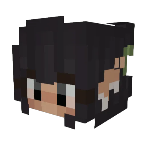 itsssophs Minecraft avatar head, 3D render
