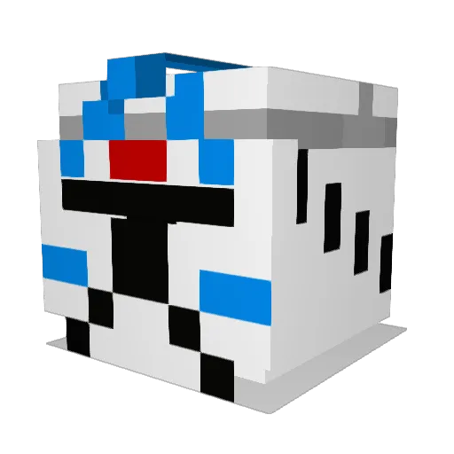 itsssssssMW Minecraft avatar head, 3D render