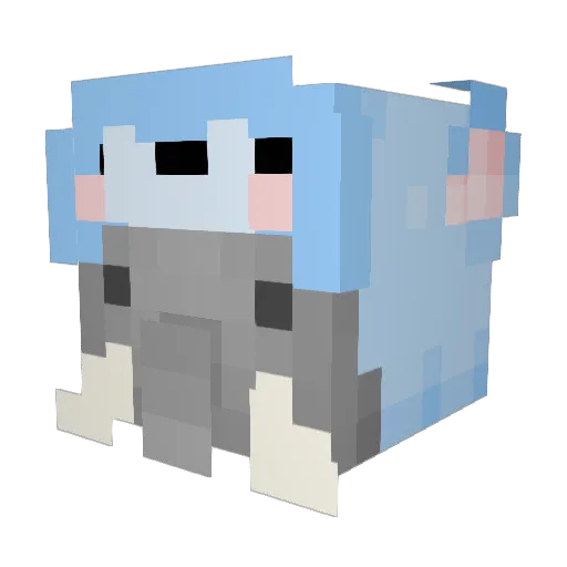 itsstance Minecraft avatar head, 3D render