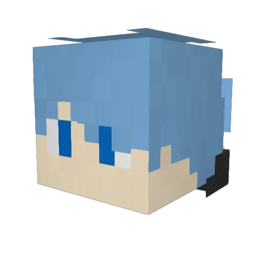 itstakeh Minecraft avatar head, 3D render