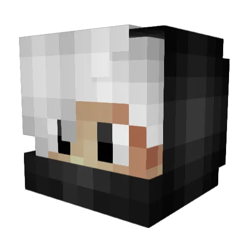 itstheeoo Minecraft avatar head, 3D render