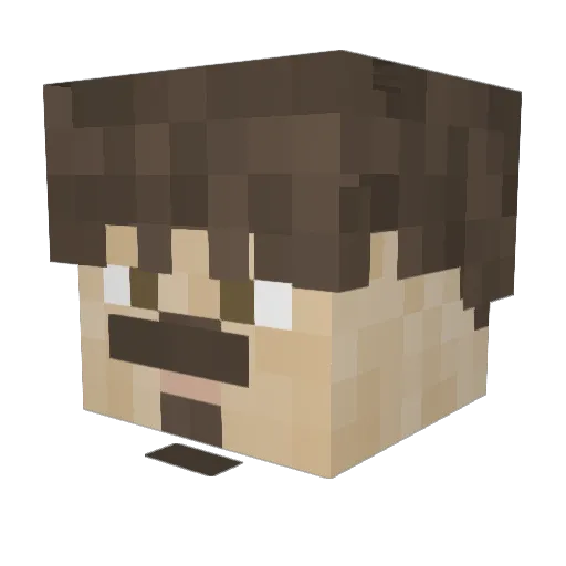 itsthejams Minecraft avatar head, 3D render