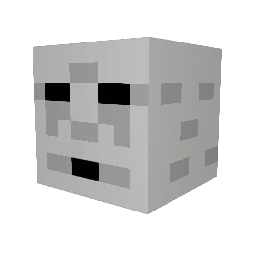 itstotallynotteo Minecraft avatar head, 3D render
