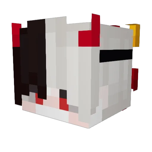 itsuii Minecraft avatar head, 3D render