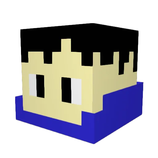 itsuki129129 Minecraft avatar head, 3D render