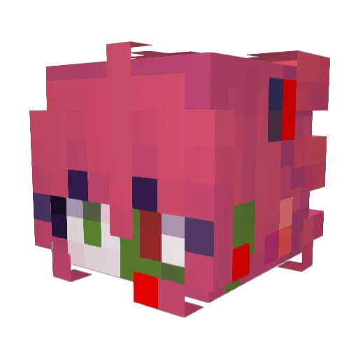 itsuki4 Minecraft avatar head, 3D render