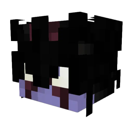 itsukilovesya Minecraft avatar head, 3D render