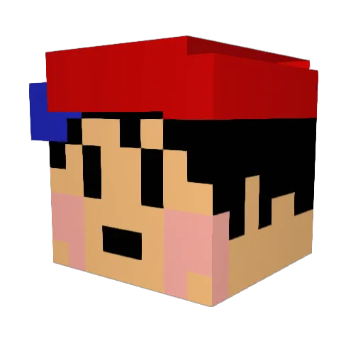 itsukinomi Minecraft avatar head, 3D render