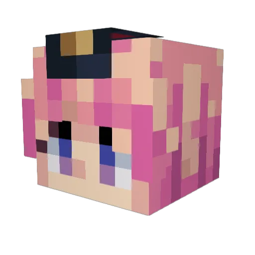 itsukishu Minecraft avatar head, 3D render