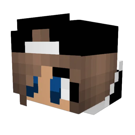 itsunicorn Minecraft avatar head, 3D render