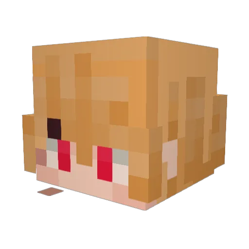 itsuomiHaru Minecraft avatar head, 3D render