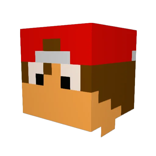 itsyaboidon Minecraft avatar head, 3D render