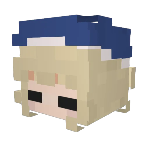 itsybitsybitter Minecraft avatar head, 3D render
