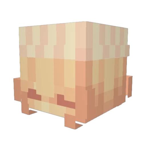 itsyoonie Minecraft avatar head, 3D render