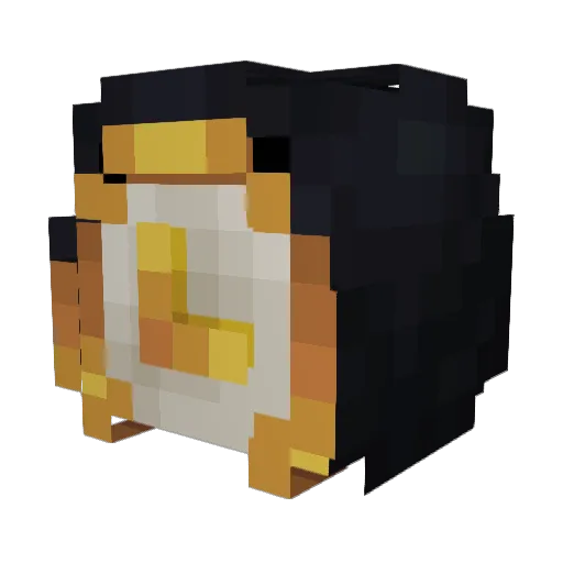 itszanax Minecraft avatar head, 3D render