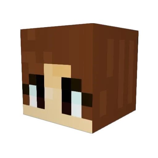 itszeynep Minecraft avatar head, 3D render