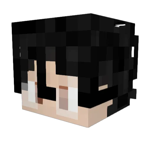 itszuzuu Minecraft avatar head, 3D render