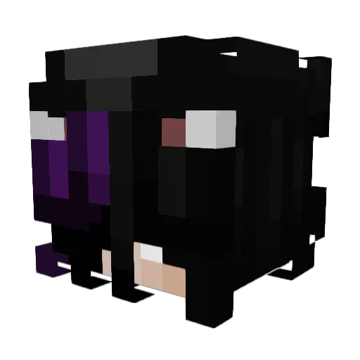 ittybittybop Minecraft avatar head, 3D render