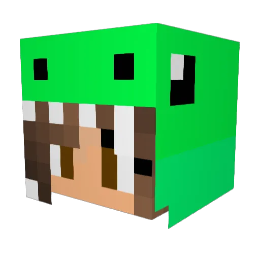 ittykitty280 Minecraft avatar head, 3D render