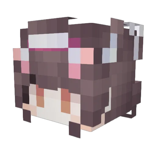 itukachiyou Minecraft avatar head, 3D render