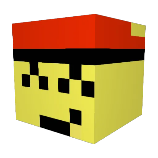 itukonr Minecraft avatar head, 3D render