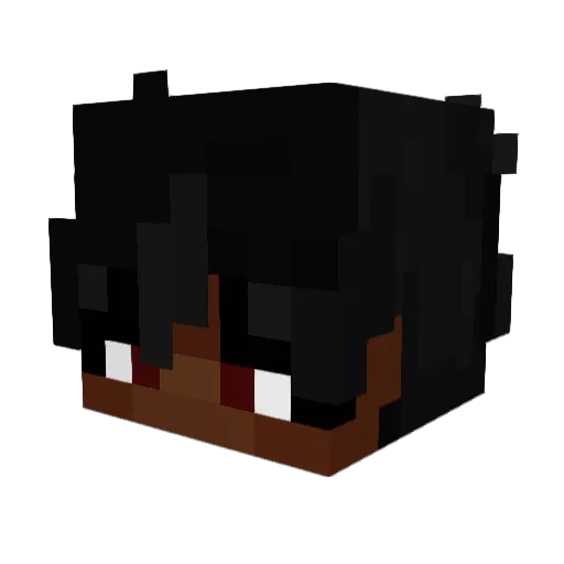 itvMoon Minecraft avatar head, 3D render