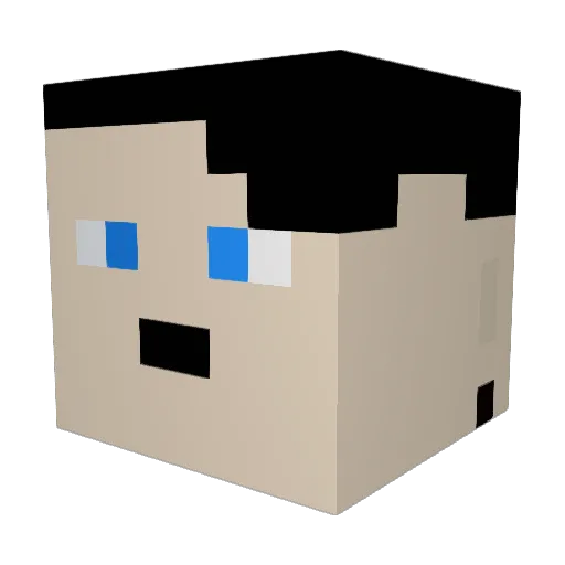 ityaboiky Minecraft avatar head, 3D render