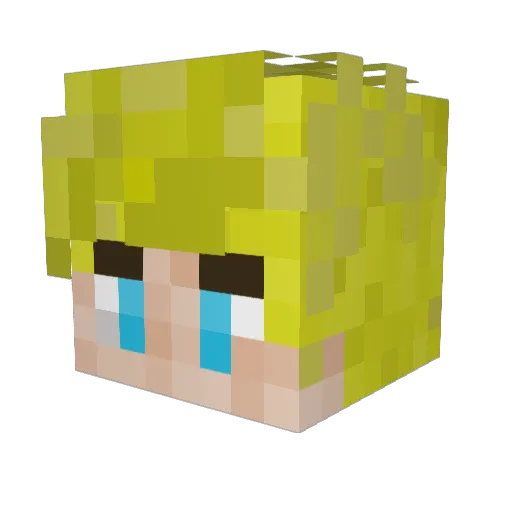 itz73chn0 Minecraft avatar head, 3D render