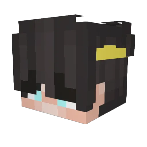 itz777Mkza Minecraft avatar head, 3D render