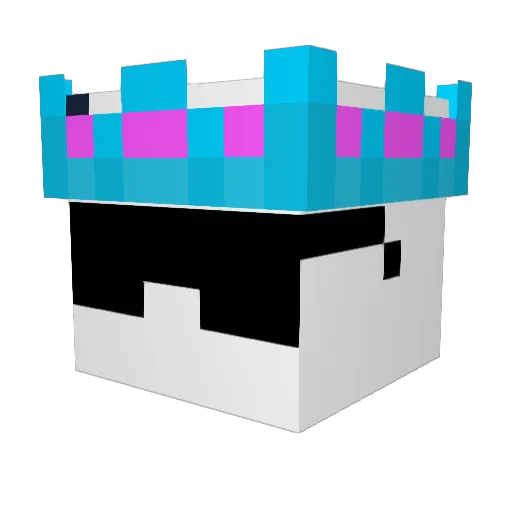 itzAHrizz Minecraft avatar head, 3D render