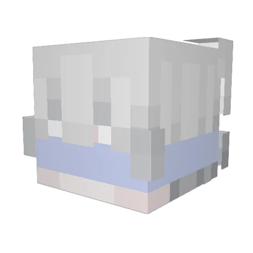 itzAce1 Minecraft avatar head, 3D render