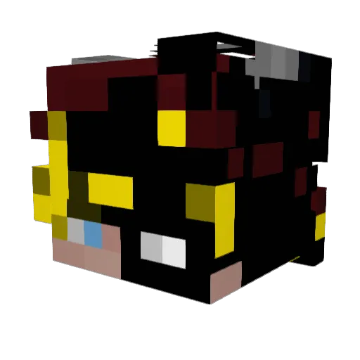 itzBennyyyy Minecraft avatar head, 3D render