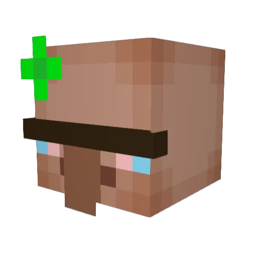 itzBucky Minecraft avatar head, 3D render