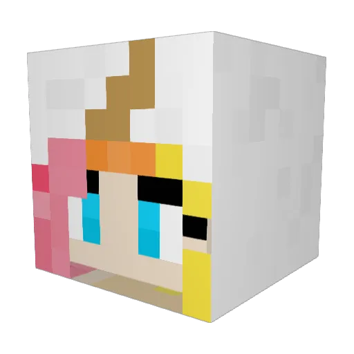 itzDanica Minecraft avatar head, 3D render