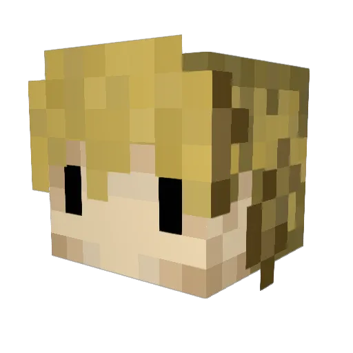 itzDynasty Minecraft avatar head, 3D render