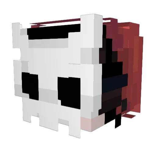 itzFRIGHTS Minecraft avatar head, 3D render