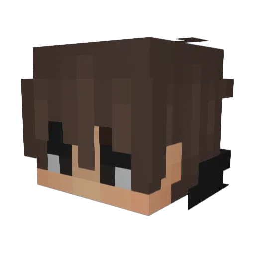 itzGloze Minecraft avatar head, 3D render