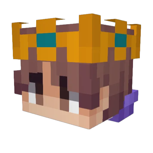 itzHamada1 Minecraft avatar head, 3D render