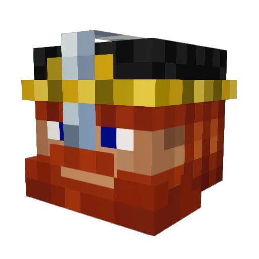 itzHoss Minecraft avatar head, 3D render