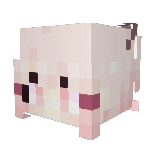 itzJuster Minecraft avatar head, 3D render