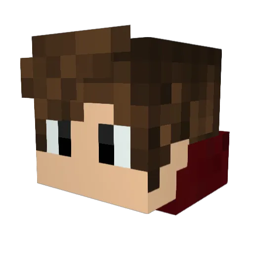 itzLOLYOU Minecraft avatar head, 3D render