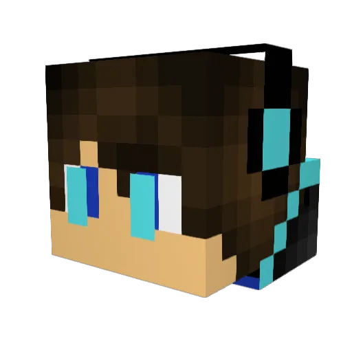 itzLight7 Minecraft avatar head, 3D render