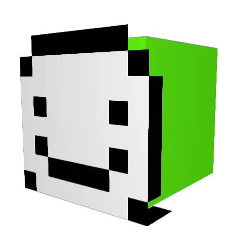 itzMat Minecraft avatar head, 3D render