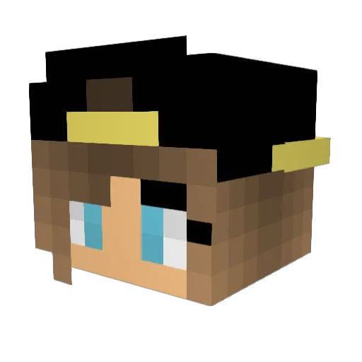 itzMichelleke Minecraft avatar head, 3D render