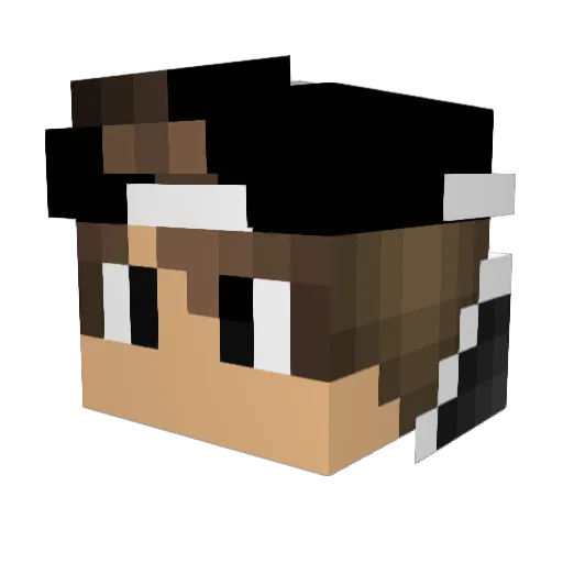 itzMo7md Minecraft avatar head, 3D render