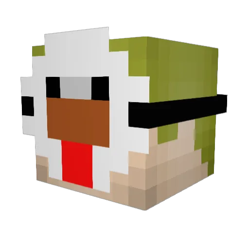 itzPeaK_ Minecraft avatar head, 3D render