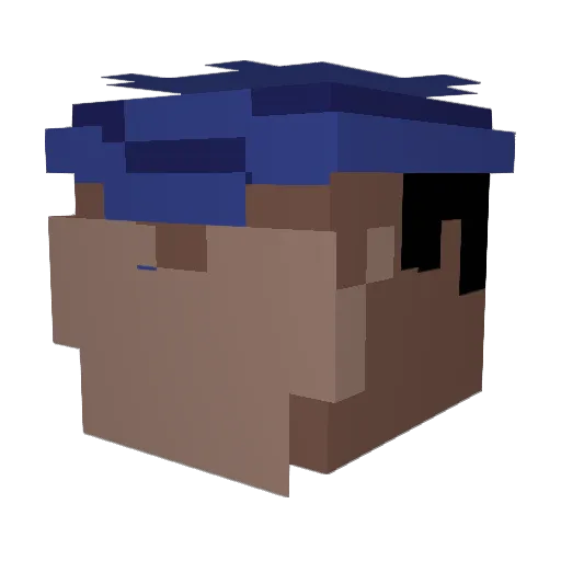 itzRookz Minecraft avatar head, 3D render