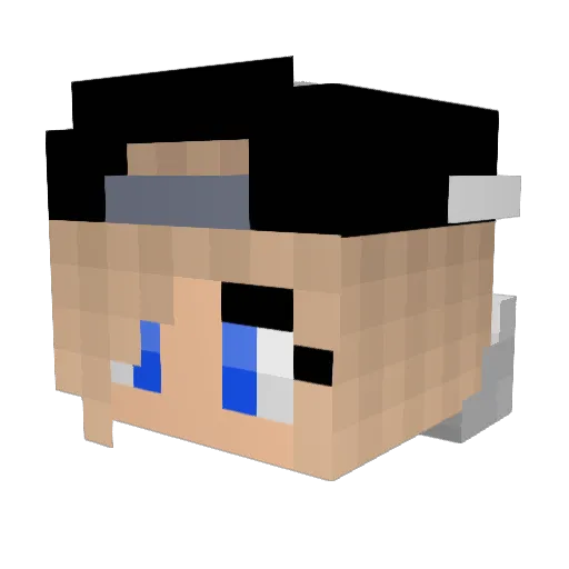 itzSteffi Minecraft avatar head, 3D render